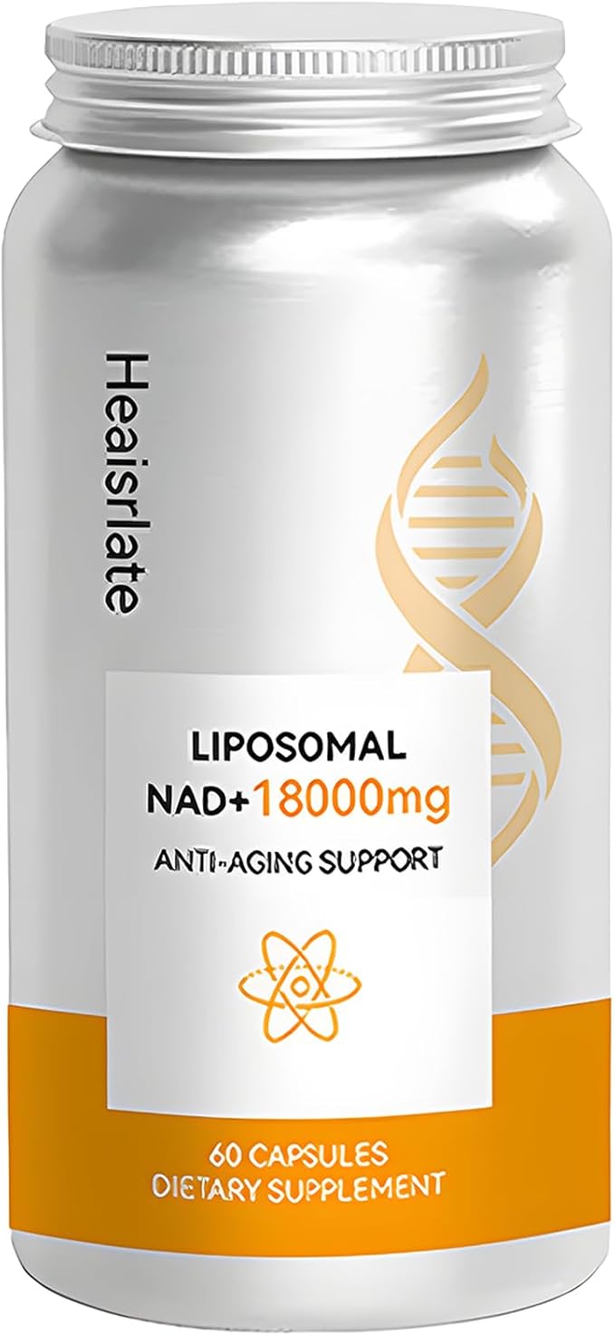 NAD+ Supplement 600mg with Quercetin & Resveratrol - Liposomal NAD Booster for Cellular Energy, Anti-Aging Support - D-Ribose Enhanced Formula - Vegan, Non-GMO, 3rd Party Tested (60 Capsules)