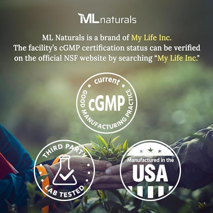 ML Naturals Liposomal Vitamin C - 1,700 mg per Serving, 180 Vegetable Capsules - High Potency Antioxidant Support - Gluten-Free