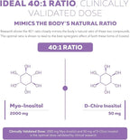 Femositol® Myo-Inositol & D-Chiro Inositol Complex Supplement - Clinically Validated 40:1 Ratio (Vitamin B8)| Hormonal Balance & Healthy Ovarian Function Support (90 Capsules – 30 Servings)