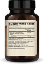 Dr. Mercola Organic Lion's Mane Mushroom Extract, 30 Capsules 500 mg Organic Lion's Mane, Non-GMO, Gluten Free, Soy Free