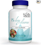 Mila Miamor 15 Day Cleanse - Gut and Colon Support - Advanced Gut Cleanse Detox for Women & Men with Senna, Cascara Sagrada & Psyllium Husk - Non-GMO - Made in USA - 30 Capsules