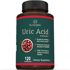 Sunergetic Premium Uric Acid Support Supplement – Uric Acid Cleanse & Kidney Support – Includes Tart Cherry, Chanca Piedra, Celery Extract & Turmeric - 120 Capsules