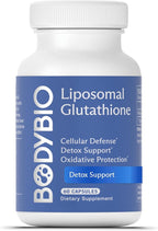 BodyBio Liposomal Glutathione - Master Antioxidant for Cellular Protection, Advanced Liposomal Absorption for Detox & Toxin Removal
