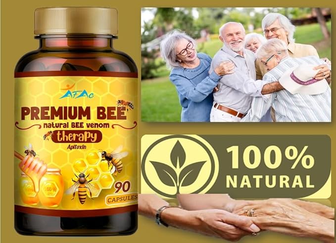 VITAMISAN Premium Natural Bee Venom with glucosamine sulfate Veneno Abeja 90 Capsulas Apitoxin Manuka Honey Dietary Supplement