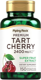Piping Rock Tart Cherry Extract Supplement | 150 Capsules | Premium Super Fruit | Non-GMO, Gluten Free