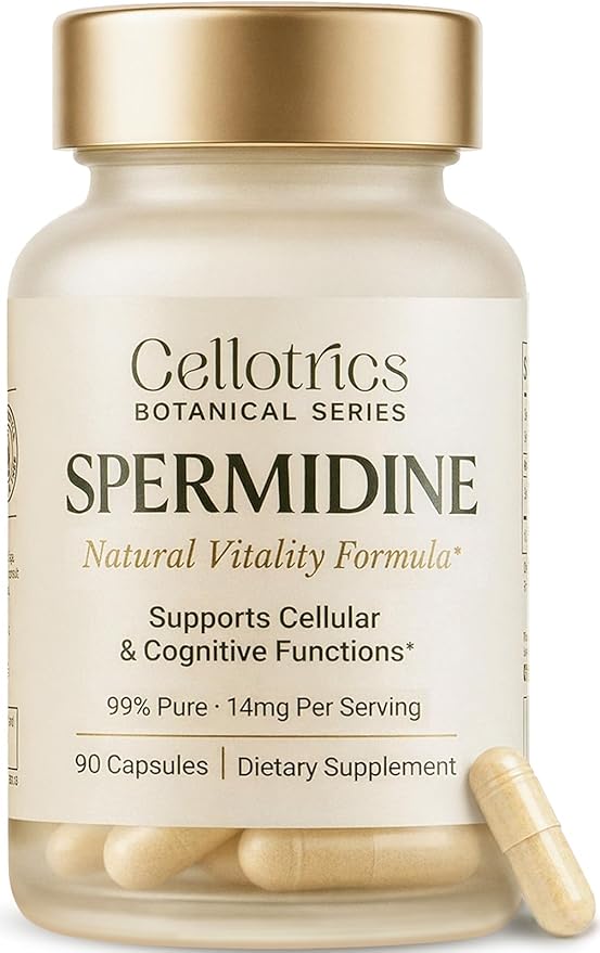 Spermidine Supplements - 1260mg | Ultra-Pure 99% Spermidine, Made in USA & USA 3rd-Party Tested |100x More Potent, Spermidine Supplements for Women & Men, Longevity Support