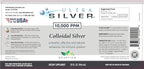 Ultra Silver® Colloidal Silver | 10,000 PPM, 32 Oz (946mL) | Mineral Supplement | True Colloidal Silver - 4 oz Dropper Bottle (Empty) Included for Dispensing!