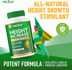 PRETANT-Growth Capsules to Grow Taller - Height Increase Maximizer with Calcium for Bone Strength -Natural Get Taller Supplement - Dietary Edible Healthcare Fitness