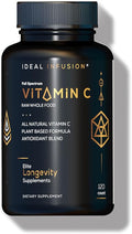 Whole Food Vitamin C Supplement 675mg – Plant Based Vitamin C Complex from Organic Oranges, Acerola Cherry & Natural Fruit Cofactors – Immune & Antioxidant Support – Vegan, Non-GMO – 120 capsules
