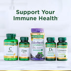 Nature's Bounty Elderberry Gummies, Dietary Supplement, Supports Immune Health, Contains Vitamin A, C, D, E and Zinc, 100 mg, 70 Gummies (Pack of 2)