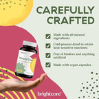 Brightcore Nutrition - Kimchi One, Kimchi Powder Capsules, Probiotics, Enzymes, & Antioxidant Supplement, Premium Gut Health Superfood for Overall Well Being, Gluten-Free, 90 Vegan Capsules