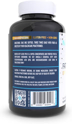 NuEthix Formulations Fatty Acids Pro EPA-DHA Fish Oil Dietary Supplement, Super Concentrated and Purified Fish Oil Blend for Optimal Wellness, 90 Gel Capsules