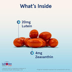 Jarrow Formulas Lutein 20 mg - 120 Softgels - Clinically Documented Eye Health & Support - With Zeaxanthin - 120 Servings