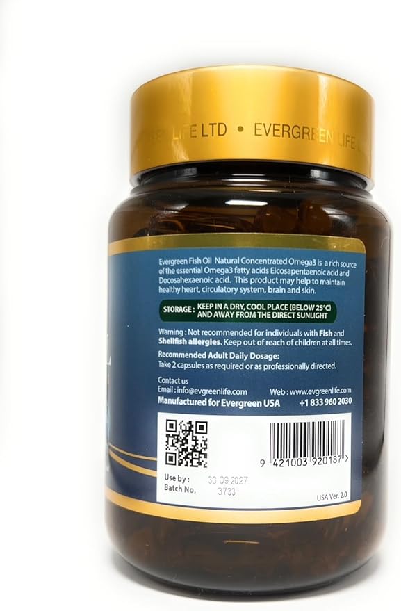 EverGreen Newzealand RTG Omega 3 Fish Oil