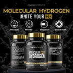 Molecular H2 Hydrogen - Promotes Healthy Aging, Cellular Energy, and Cognitive Function – Made with Elemental Magnesium. Free from GMOs, Gluten, and Soy