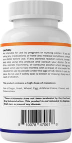Vitamatic Melatonin 30 mg - with B6 & L-Theanine - 120 Fast Dissolve Tablets with Natural Berry Flavor (2 Tablets Dose = Melatonin 60 mg) (120 Count (Pack of 1))