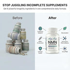 CogniTune NMN Supplement - NMN with Resveratrol, Pterostilbene, Quercetin, Zinc & PQQ for NAD+ Cellular Energy - Longevity Support for Healthy Aging & Brain Function, 1115mg