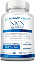 Approved Science NMN - 500mg Stable NMN - Cellular Energy, Healthy Aging - Pack of 1 - Made in USA - Vegan