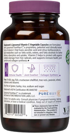 BlueBonnet Nutrition Liposomal Vitamin C, Immune Health*, Joint Health*, Collagen Synthesis*, Vegan, Kosher, Non-GMO, Gluten-Free, Soy-Free Milk-Free, 90 Vegetable Capsules, 45 Servings