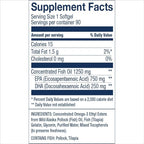 Wiley's Finest Wild Alaskan Fish Oil Peak EPA - Triple Strength Peak EPA & DHA Supplement - 1000mg Fish Oil - Omega-3s for Joint Health Support - 90 Softgels (90 Servings)
