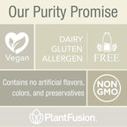PlantFusion Complete Lean Plant Based Protein Powder - Prebiotic Fiber, Superfoods & Digestive Enzymes - Vegan, Gluten Free, Soy Free, Non-GMO - Vanilla 1.85 lb