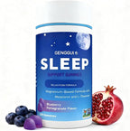 Sleep Gummies with Magnesium, Melatonin & L-Theanine for Relaxation & Sleep Support, Blueberry Pomegranate Flavor, Vegan, Gluten Free, 120 Count (1)