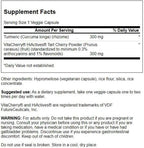 Swanson Hiactives Tart Cherry & Turmeric 60 Veg Capsules