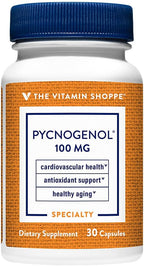 The Vitamin Shoppe Pycnogenol 100mg Antioxidant That Supports Cardiovascular, (30 Capsules)