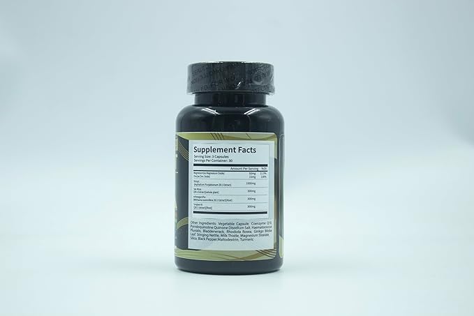 Shilajit Supplement with Sea Moss, Ashwagandha, Tongkat Ali - Shilajit Pure Himalayan Organic Fulvic Acid Capsules - 90 Count