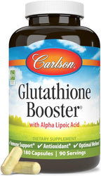 Carlson - Glutathione Booster, Alpha Lipoic Acid, Immune Support & Optimal Wellness, Antioxidant, 180 Capsules