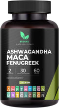 Mishas Nutraceuticals Ashwagandha, Maca Root, Fenugreek Supplement with Ginseng – Supports Stress Relief, Mood Balance & Thyroid Health – 60 Capsules