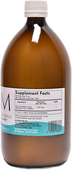 OM Monoatomic Gold & Minerals | Ormus Liquid Supplement | AGQ Labs Certified - Heavy Metals Free | Advanced Biohacking, Mental Clarity & Brain Function | 1000ml (33,8 fl oz)