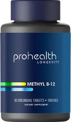 ProHealth Methyl B-12 Methylcobalamin (1000 mcg, 60 sublingual Tablets) (Vitamin B-12)