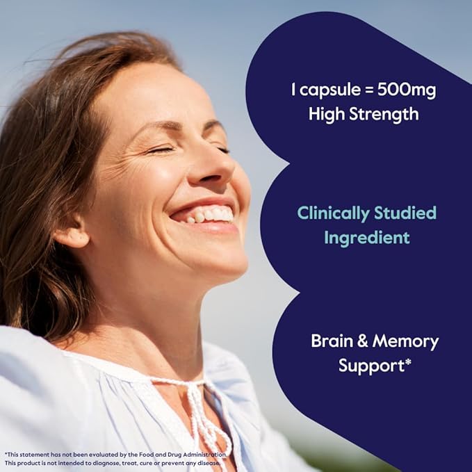 BESTVITE Cognizin Citicoline 500mg (120 Vegetarian Capsules) (60x2) - Clinically Studied Premium Choline Nootropic - No Stearates - Vegan - Gluten Free - Brain Supplements for Memory and Focus