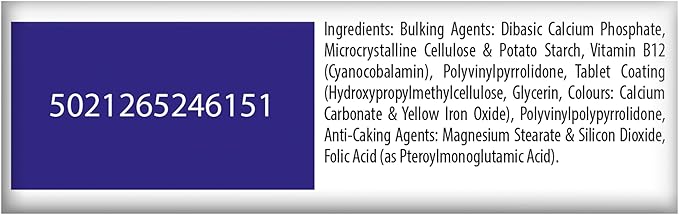 Vitabiotics Ultra Folic Acid 400ug with Vitamin B12. 60 Tablets