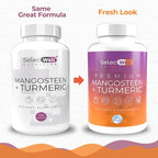 Mangosteen + Turmeric Capsules | Joint & Digestion Support | Formulated for Wellness, Includes Natural Ingredients | 120 Vegetarian Capsules, 1500mg per Serving