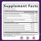 Sarez GlowBoost Collagen Booster — MSM, Bamboo Silica, Astaxanthin, Pomegranate, Biotin & Grape Seed — Supports Collagen Production & Protection, Skin Renewal, Hair & Nail Strength — 30 Day Supply