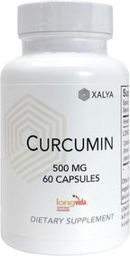 Longvida Curcumin 500 mg 60 Capsules - High Absorption 285x More Bioavailable Curcumin Supplement Non-GMO, Vegan & Gluten Free 60 Servings