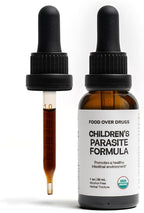 Food Over Drugs Children's para Formula – Organic Cleanse for Children & Toddlers – Natural Gentle Herbal Tincture for Digestive Balance – Safe Daily Formula for Kids Intestinal Wellness