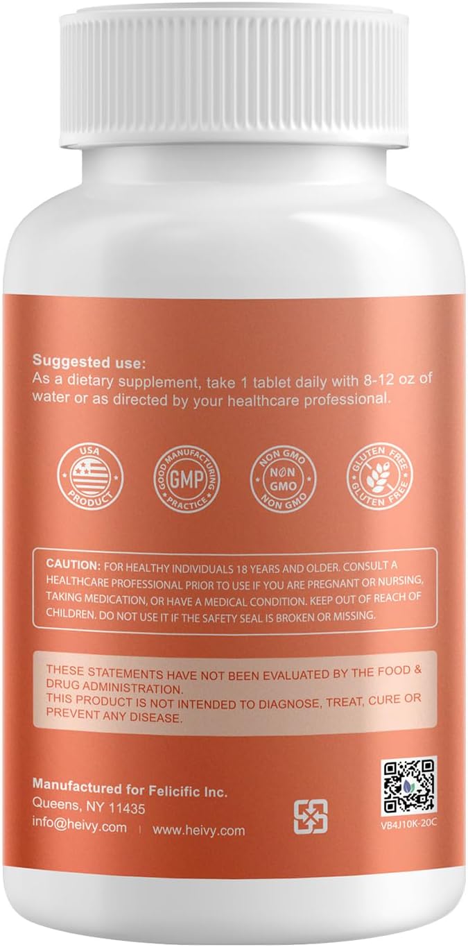 Heivy Pink Himalayan Salt Tablets 1000mg - Sodium Chloride 988mg, Non-GMO, Mineral-Rich Electrolyte Balance and Hydration, 365 Salt Tablets-Eectrolyte Supplement