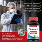 FITO MEDIC'S Lab - Vitamin a 25000 iu softgels - 250 Softgels- Ultra high Absorption, Healthy Skin & Eyes, Antioxidant Activity & Immune System Function.