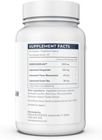 Renue By Science Energizer AM | Liposomal Resveratrol Hesperidin & Green Tea Supplement | 60 Capsules with Trans Resveratrol (65mg) Hesperidin (150mg) Green Tea Extract (35mg) - Non-GMO | Made in USA