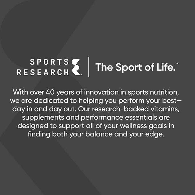Sports Research® Magnesium L-Threonate Capsules 2000mg - High-Absorption Magtein® for Enhanced Brain Health, Memory, Focus & Restful Sleep Support - Vegan · Non-GMO · Gluten Free - 180 Count