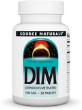 Source Naturals DIM, Diindolylmethane, 100mg - 30 Tablets