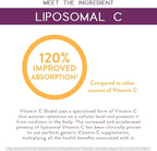 Body Kitchen Liposomal Vitamin C Shield, 1000mg PureWay-C, High Absorption, Non-GMO, Supports Immune Health and Cellular Efficacy, Veggie Caps, 60 Count