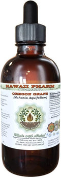 Hawaii Pharm Oregon Grape Alcohol-Free Liquid Extract, Oregon Grape (Mahonia aquifolium) Dried Root Glycerite Natural Herbal Supplement, USA 4 fl.oz