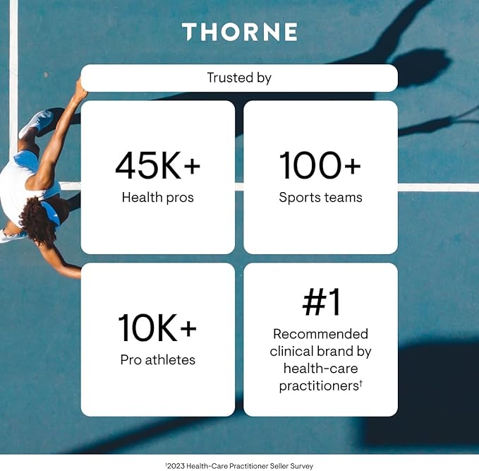 THORNE - Ashwagandha - Highly Concentrated Shoden - Calming Stress Support for Women & Men - Supports Daytime Energy, Mental Clarity & Optimal Immune Function* - Third-Party Certified - 30 Capsules