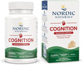 Nordic Naturals Cognition Mushroom Complex, Unflavored - 60 Capsules - Brain, Memory & Mood Support - Blend of Lion’s Mane Mushroom & Bacopa Extract - Non-GMO - Certified Vegan - 30 Servings