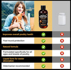 E+S Poultry Vitality Formula | Selenium for Chickens and All Poultry | Nutrient Support Liquid for Energy Balance and Mobility | Feed Mix Additive for Healthy Growth