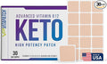 Keto Patch with B12 Methylcobalamin and Vitamin Guarana B12 Patch for Energy - 30 Day Supply Keto & Vitamin B12 Patches - Made in The USA